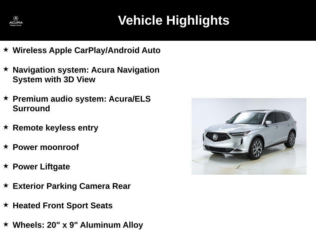 used 2023 Acura MDX car, priced at $42,988