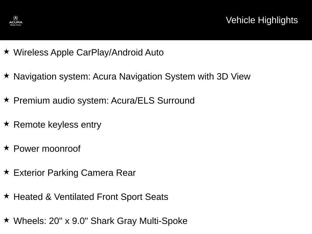 used 2023 Acura TLX car, priced at $50,520