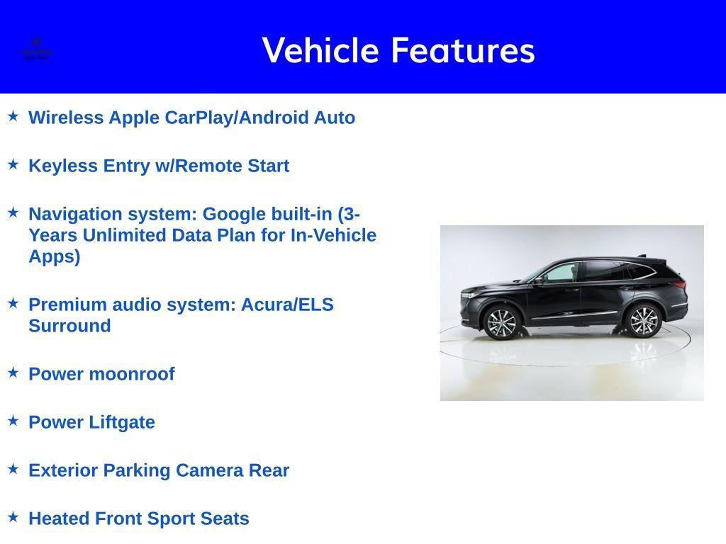 used 2025 Acura MDX car, priced at $54,162