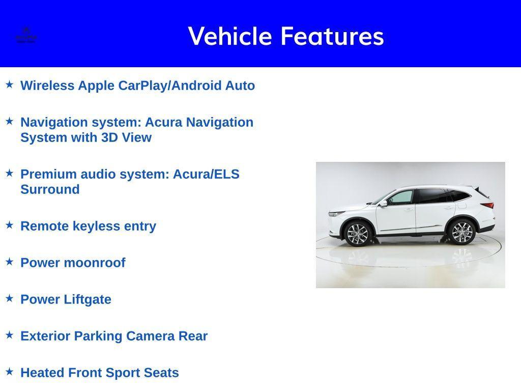 used 2023 Acura MDX car, priced at $43,246