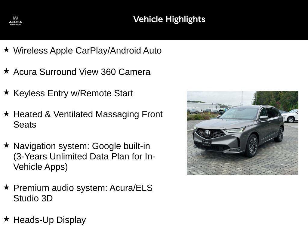 used 2025 Acura MDX car, priced at $59,250