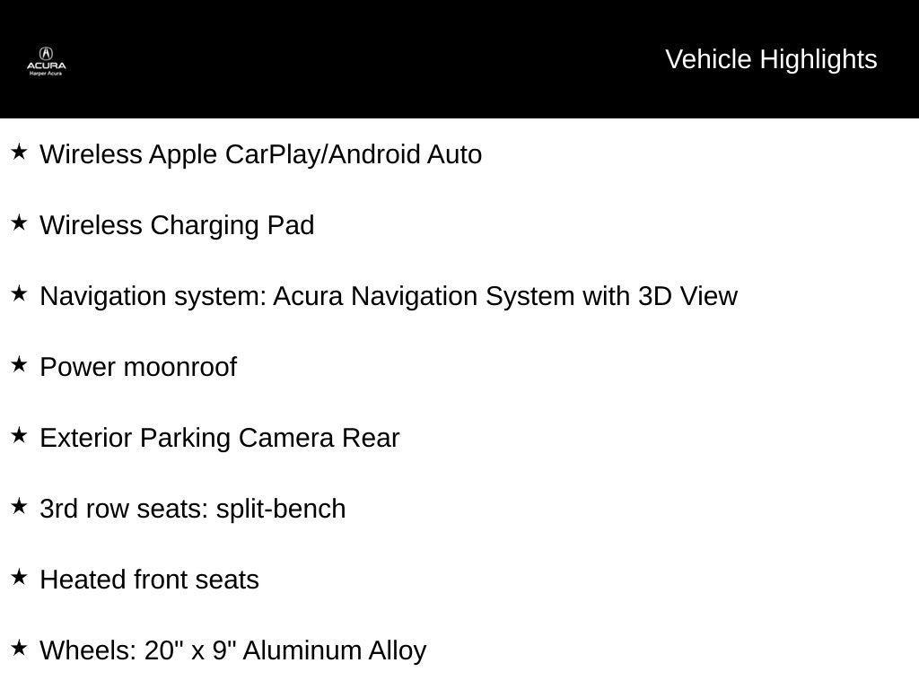 used 2023 Acura MDX car, priced at $42,267