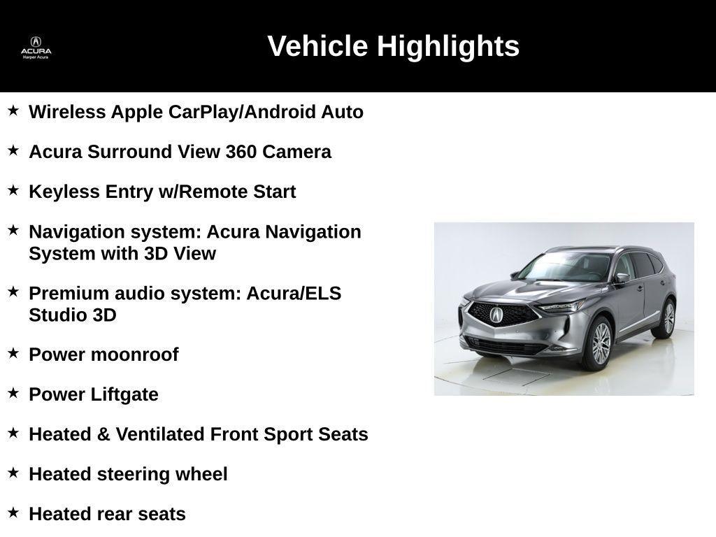 used 2022 Acura MDX car, priced at $45,996