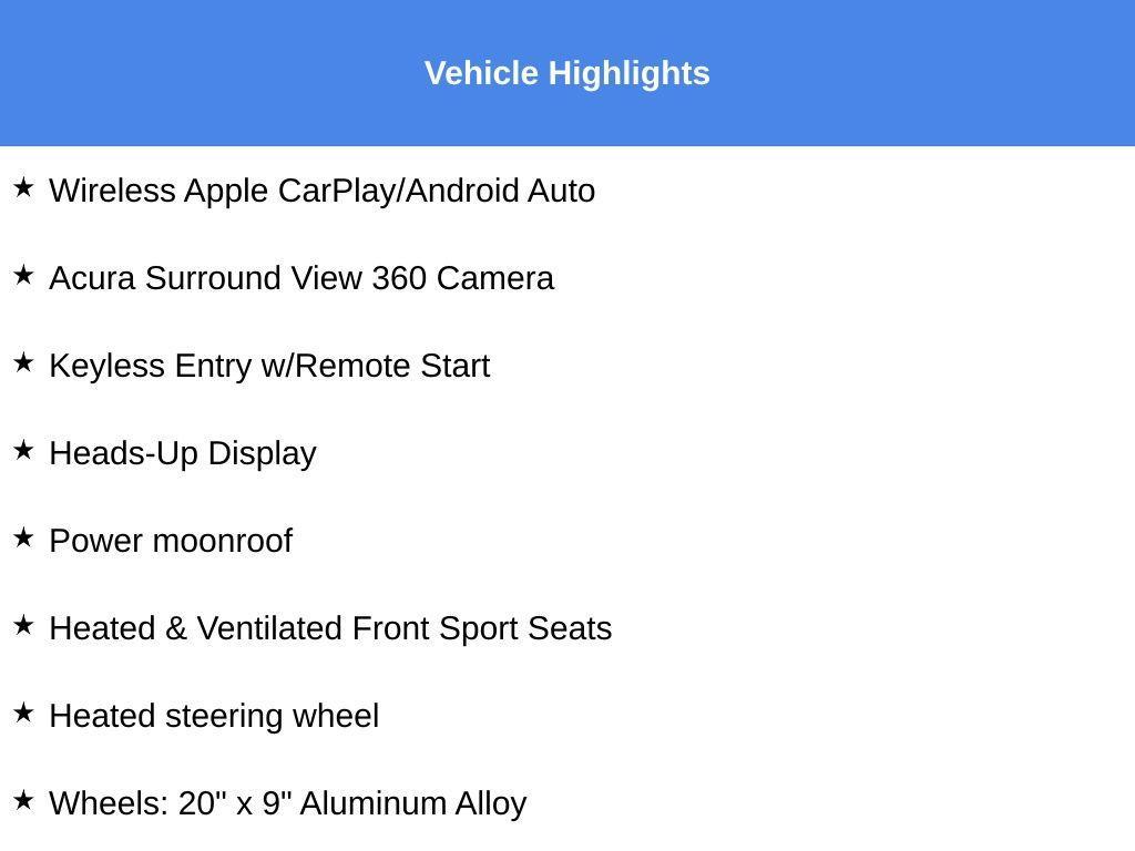 used 2023 Acura MDX car, priced at $49,316