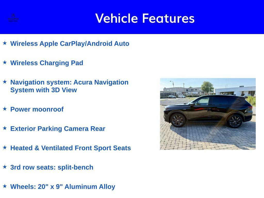 used 2023 Acura MDX car, priced at $46,777