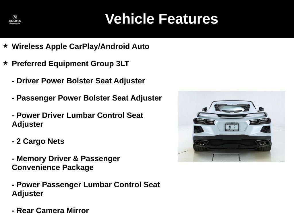 used 2022 Chevrolet Corvette car, priced at $66,967