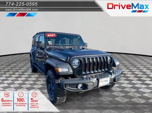 used 2021 Jeep Wrangler Unlimited car, priced at $32,199