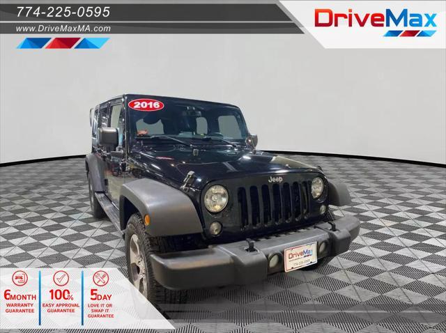 used 2016 Jeep Wrangler Unlimited car, priced at $18,599