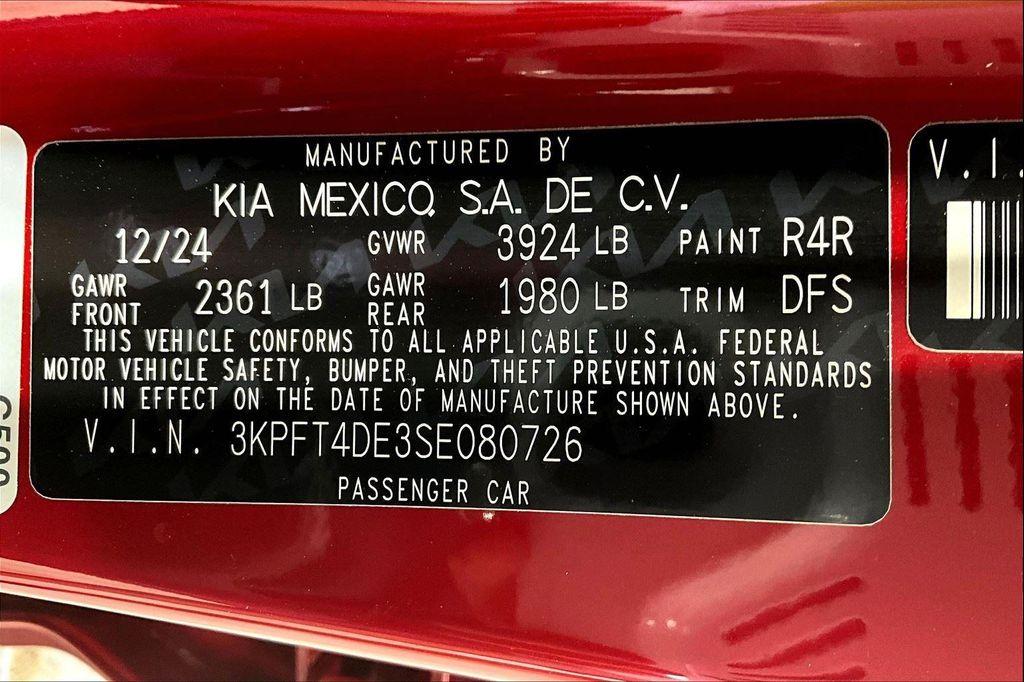 new 2025 Kia K4 car, priced at $24,540