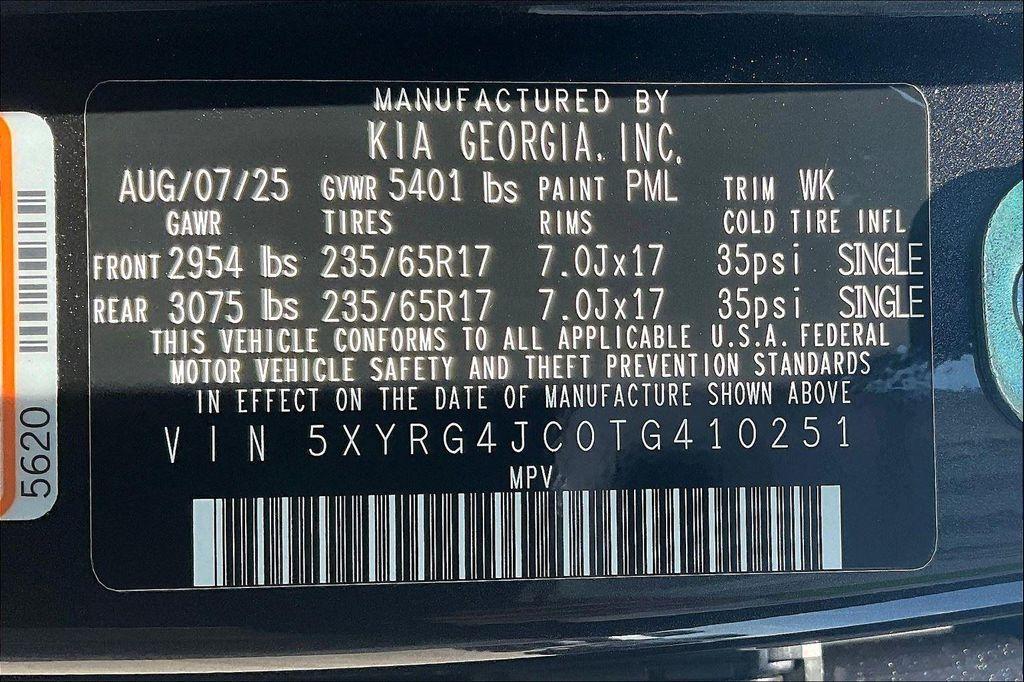 new 2026 Kia Sorento car, priced at $33,870