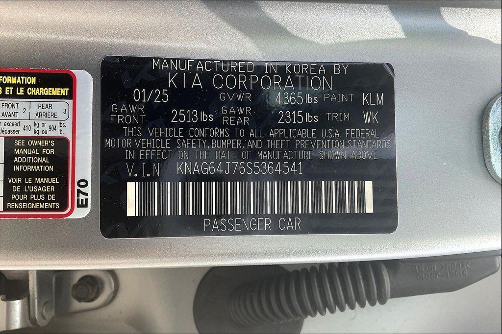 new 2025 Kia K5 car, priced at $32,245