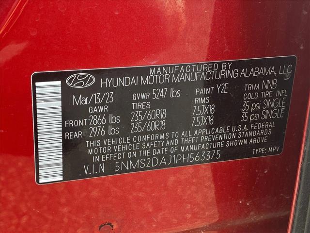 used 2023 Hyundai Santa Fe car, priced at $22,493