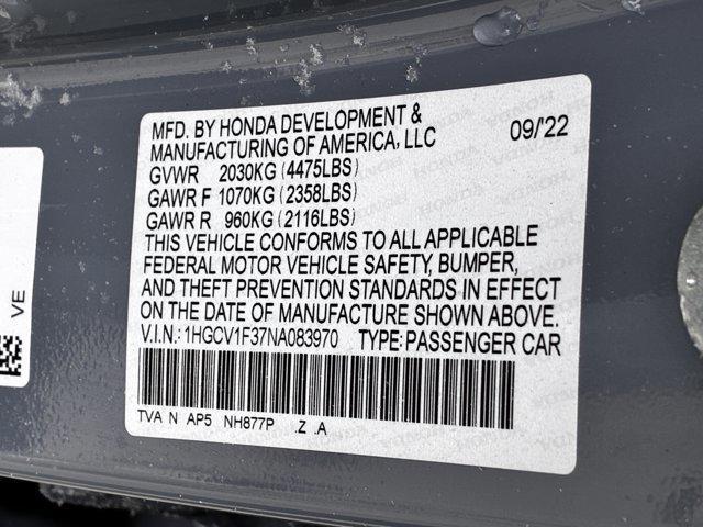 used 2022 Honda Accord car, priced at $24,995