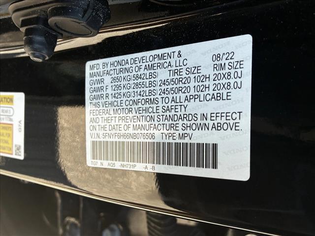 used 2022 Honda Pilot car, priced at $35,999