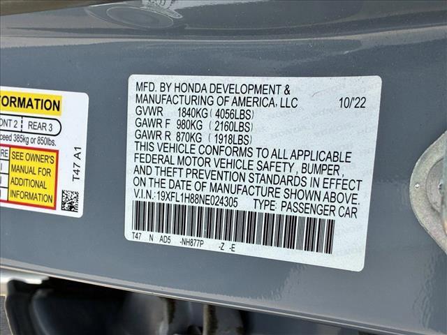 used 2022 Honda Civic car, priced at $27,991