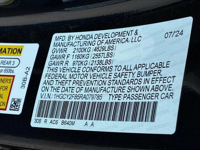 used 2024 Honda Accord Hybrid car, priced at $33,999