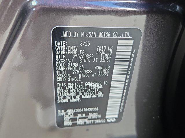 new 2026 INFINITI QX80 car, priced at $89,775