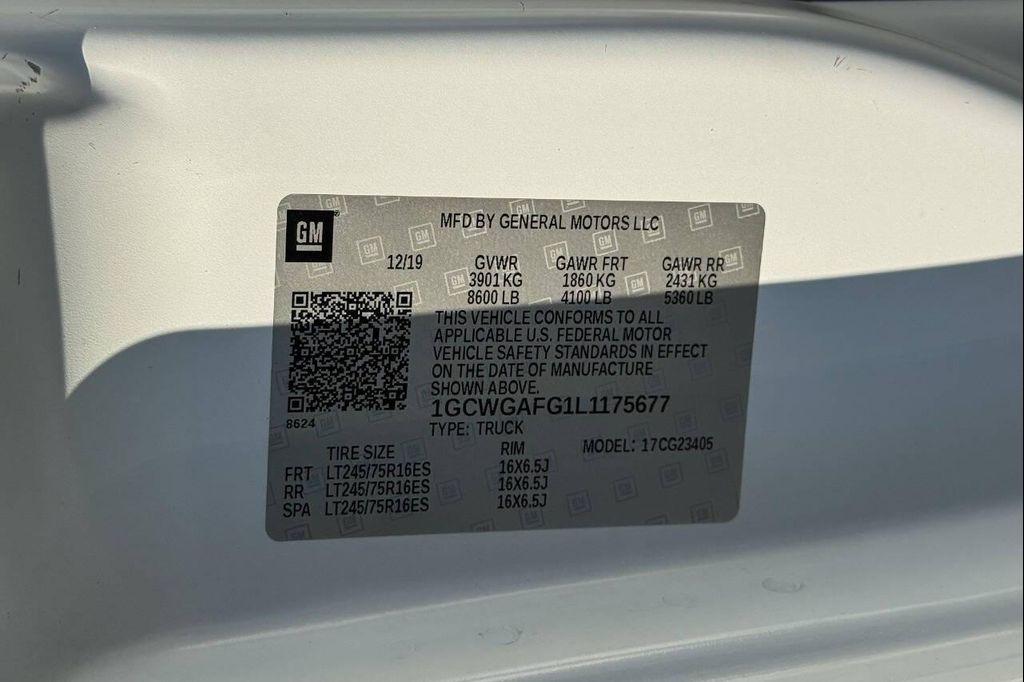 used 2020 Chevrolet Express 2500 car, priced at $24,797