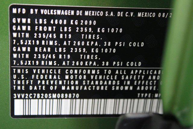 new 2025 Volkswagen Taos car, priced at $34,826