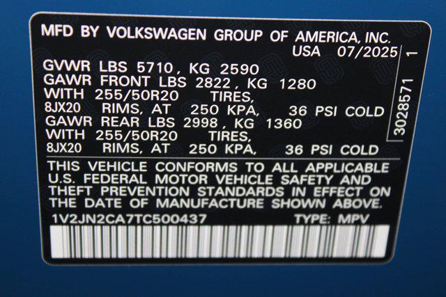 new 2026 Volkswagen Atlas car, priced at $47,943