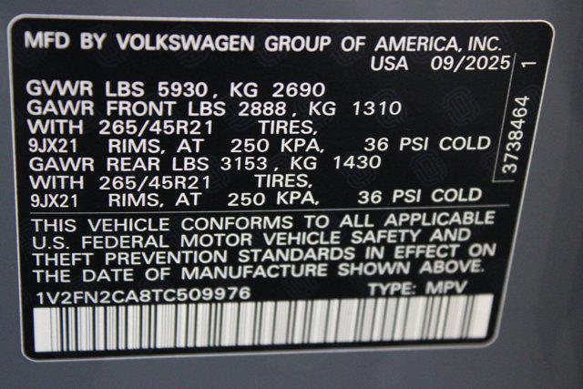 new 2026 Volkswagen Atlas car, priced at $55,871