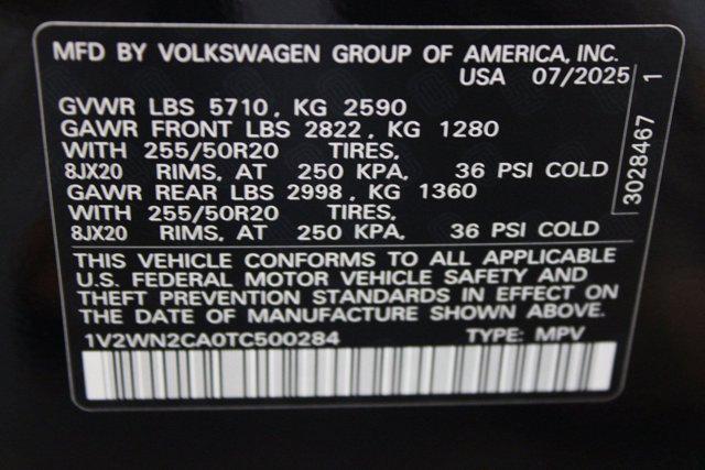 new 2026 Volkswagen Atlas car, priced at $44,971
