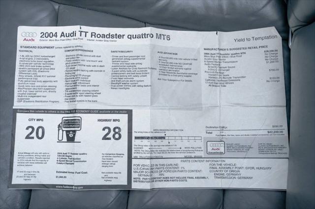 used 2004 Audi TT car, priced at $16,990