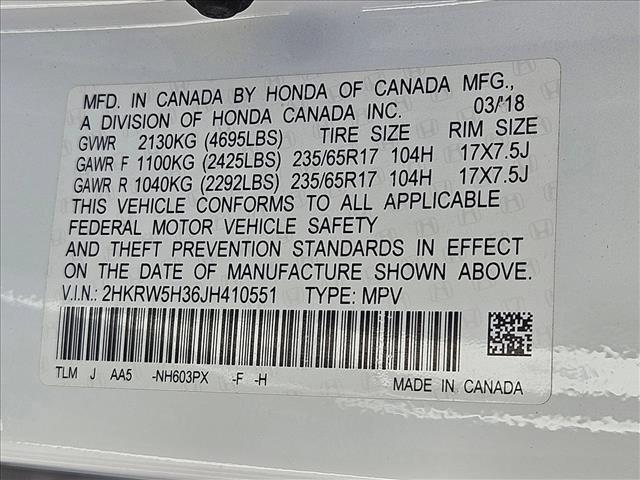 used 2018 Honda CR-V car, priced at $18,668