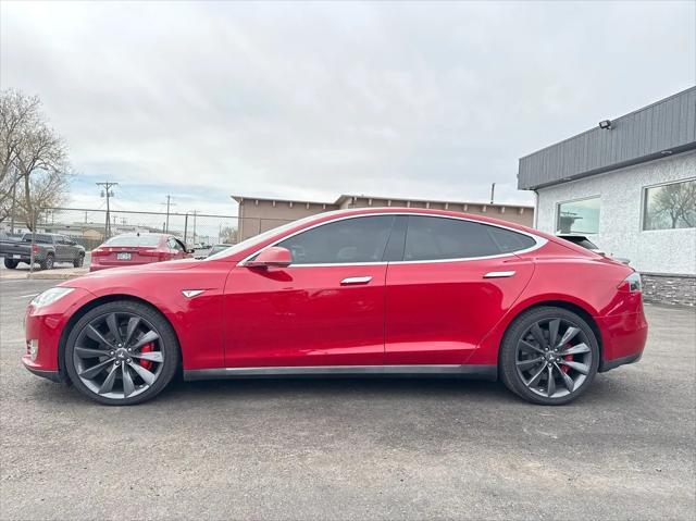 used 2014 Tesla Model S car, priced at $18,999