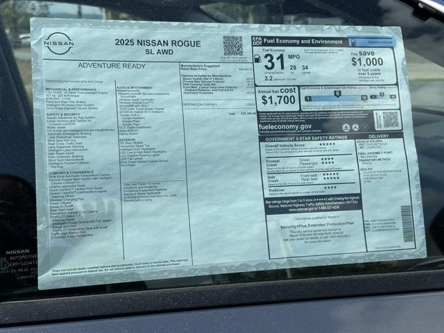 new 2025 Nissan Rogue car, priced at $35,598