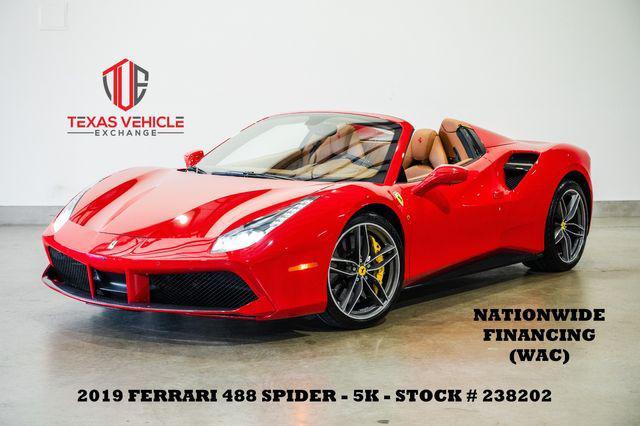 used 2019 Ferrari 488 Spider car, priced at $289,900