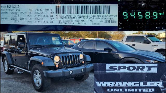 used 2016 Jeep Wrangler Unlimited car, priced at $20,000