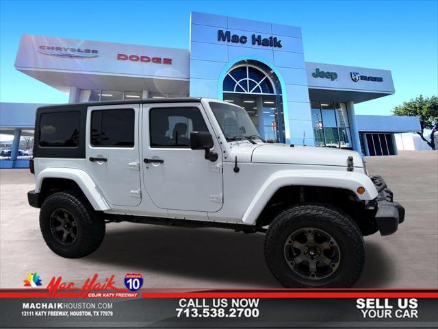used 2016 Jeep Wrangler Unlimited car, priced at $17,500