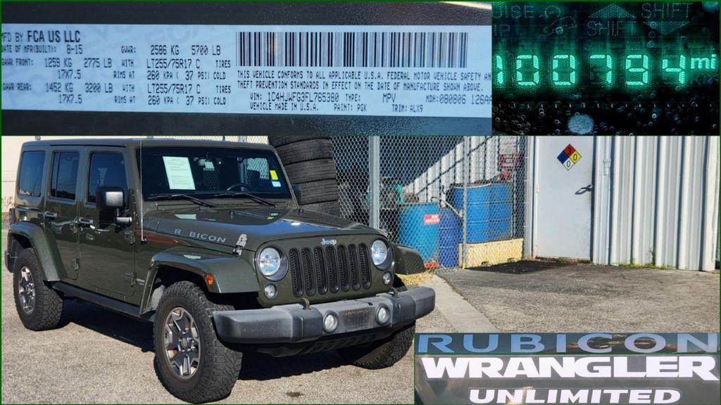 used 2015 Jeep Wrangler Unlimited car, priced at $21,000