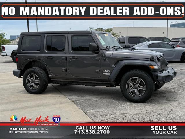 used 2019 Jeep Wrangler Unlimited car, priced at $22,000