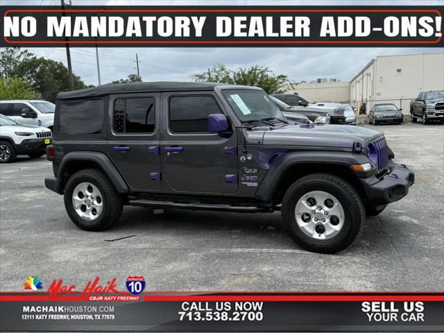 used 2021 Jeep Wrangler Unlimited car, priced at $27,700