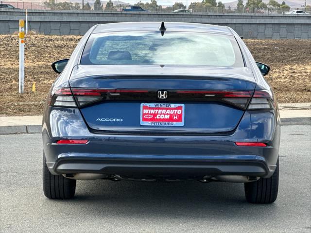 new 2025 Honda Accord car, priced at $31,655