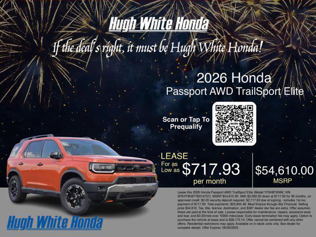 new 2026 Honda Passport car, priced at $54,610