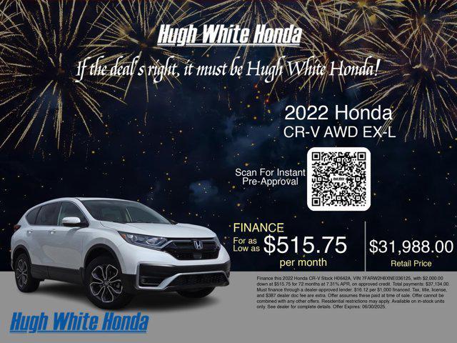 used 2022 Honda CR-V car, priced at $30,766