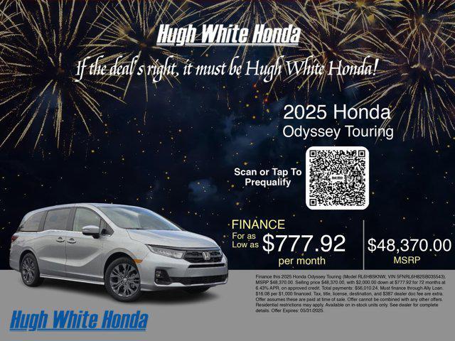 new 2025 Honda Odyssey car, priced at $48,370