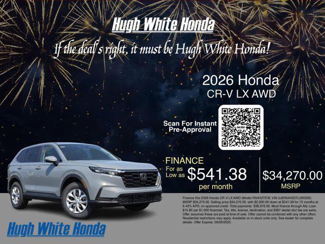 new 2026 Honda CR-V car, priced at $34,270
