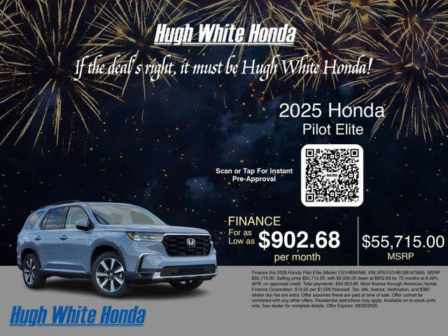 new 2025 Honda Pilot car, priced at $55,715