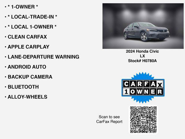 used 2024 Honda Civic car, priced at $25,988