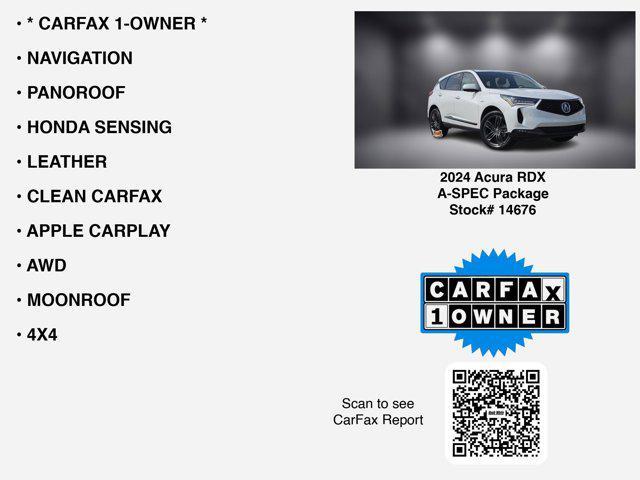 used 2024 Acura RDX car, priced at $41,496