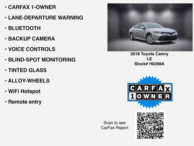 used 2018 Toyota Camry car, priced at $14,888