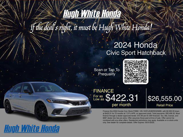 used 2024 Honda Civic car, priced at $26,555