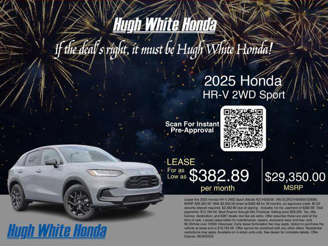 new 2025 Honda HR-V car, priced at $29,350