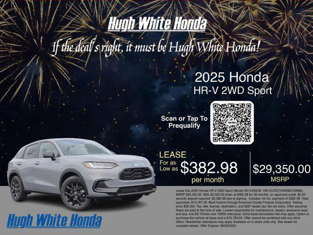 new 2025 Honda HR-V car, priced at $29,350