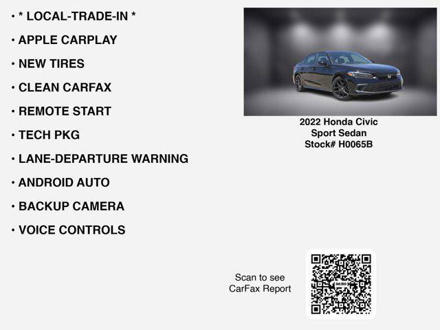 used 2022 Honda Civic car, priced at $20,988