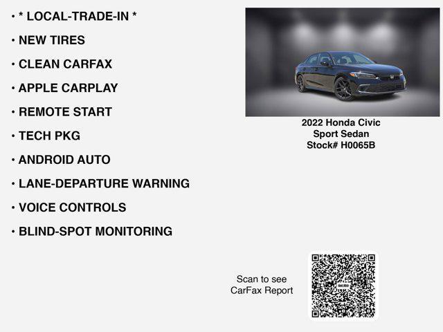 used 2022 Honda Civic car, priced at $23,888